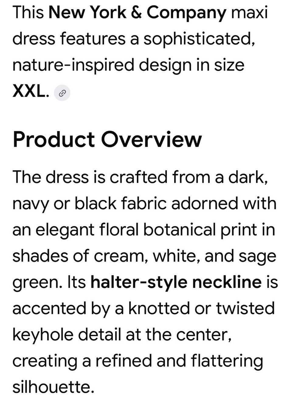 New York and Company XXL maxi Dress Black strapless Halter Floral Print NY&CO - Picture 15 of 16
